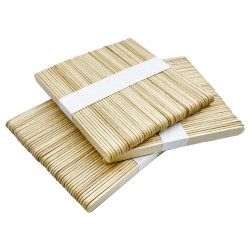 50 БОЛЬШИХ полированных медицинских березовых шпателей для нанесения воска ___+ФУРМАН 400/401G (030)