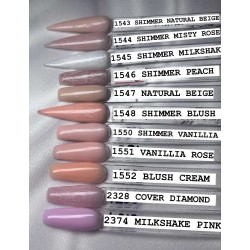 18 мл-банку повна під кришку гелю для Нарощування Shimmer milkshake-Міготливий молочний коктейль ___SLK(1545)